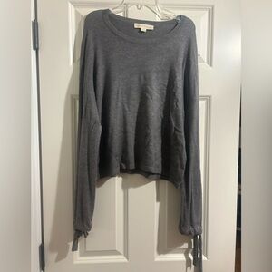 Lovestitch Charcoal Long Sleeve Top